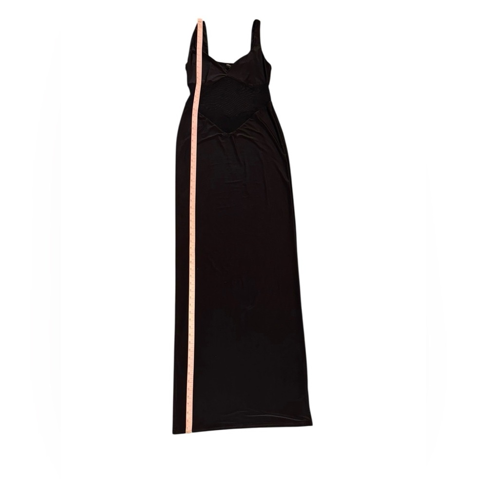 Naked Wardrobe Black HOURGLASS MESH CONTRAST DRESS Size Large - Picture 7 of 11
